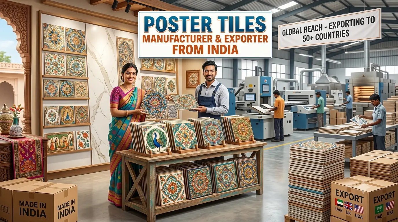 Poster Tiles Manufacturer & Exporter from India