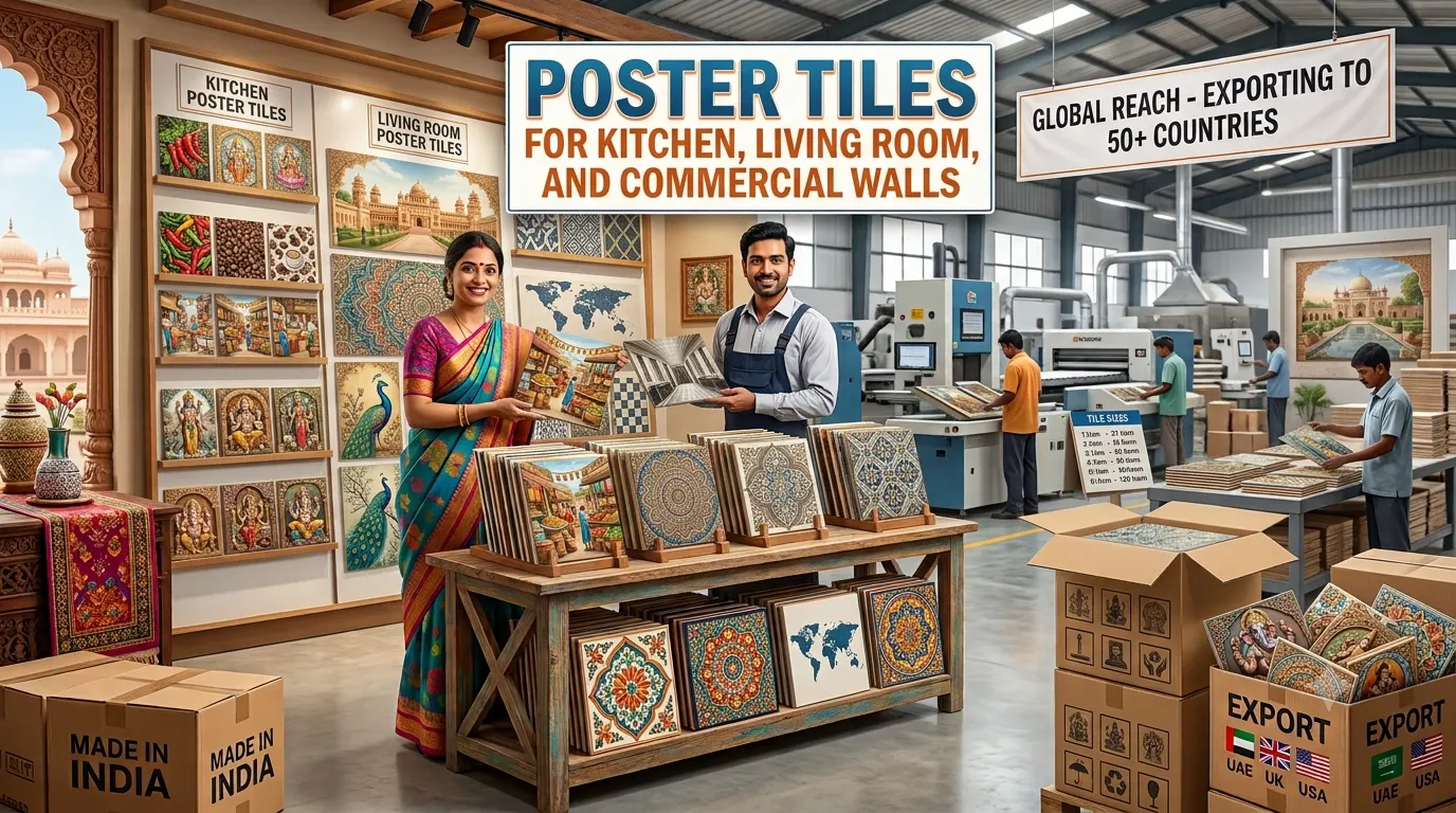 Poster Tiles for Kitchen, Living Room and Commercial Walls